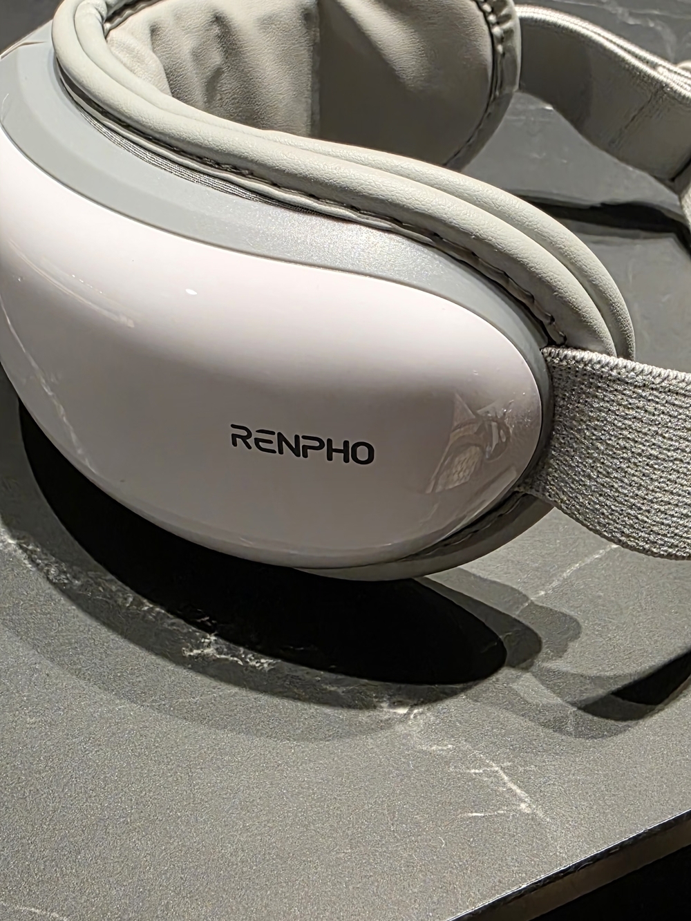 RENPHO White Eye Massager with Adjustable Headband